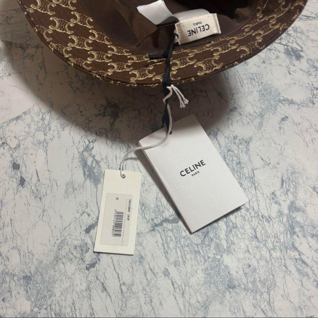 【新品】CELINE トリオンフ マカダム柄 総柄 バケハ バゲットハット