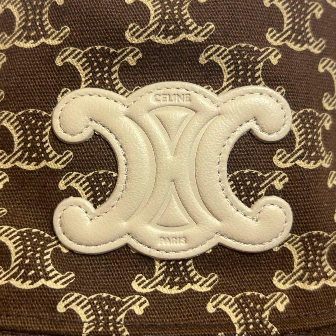 【新品】CELINE トリオンフ マカダム柄 総柄 バケハ バゲットハット
