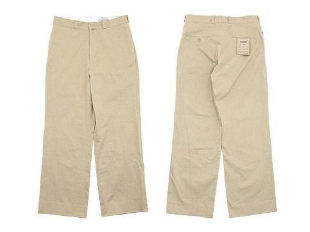 YAECA チノパン ストレート KHAKI 〔メンズ〕 【176103】