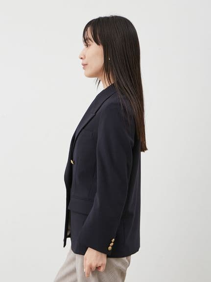 ここ 25AW 試着のみ【MilaOwen】金釦ダブルブレストブレザー