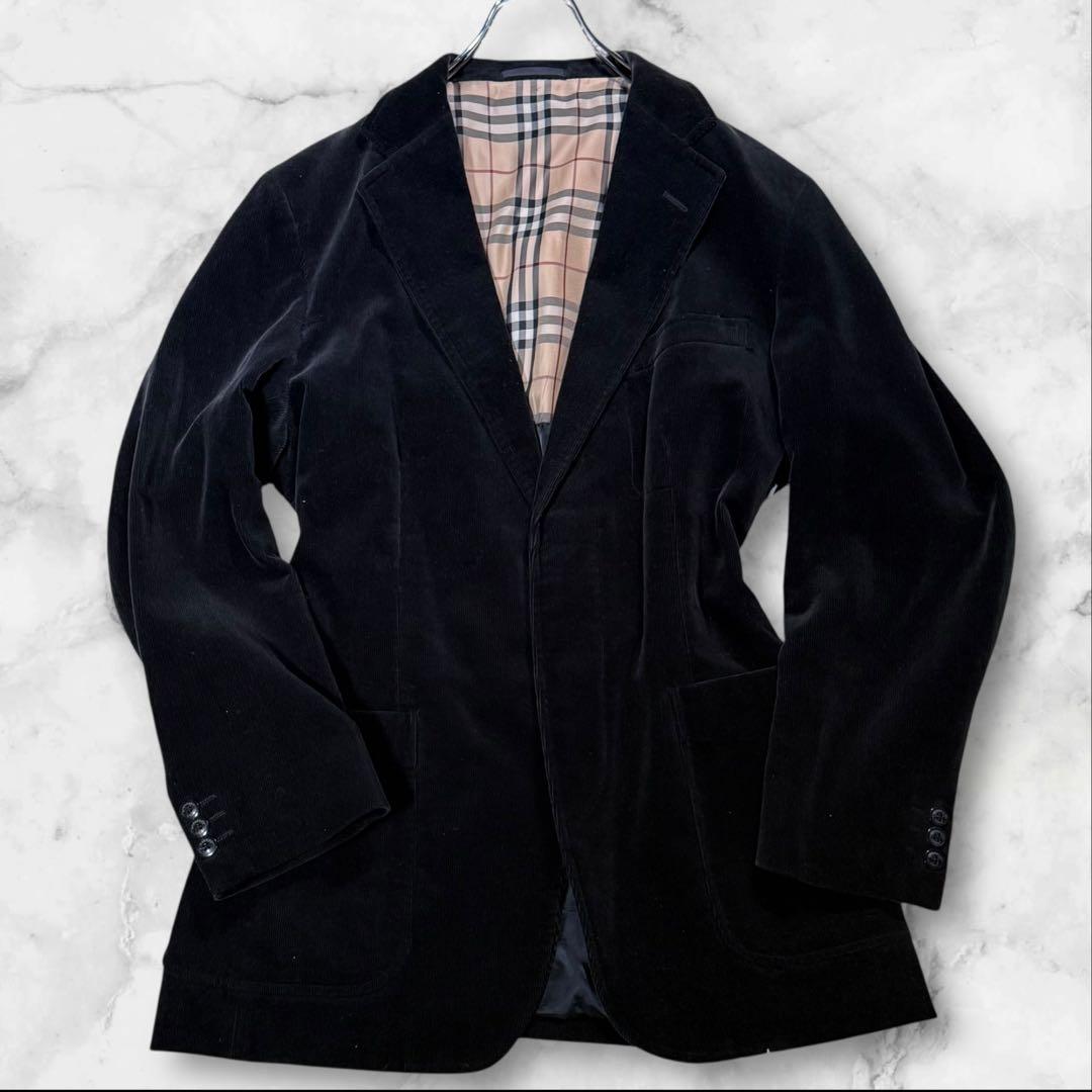 BURBERRY LONDONコーデュロイ テーラードジャケット サイズM 黒