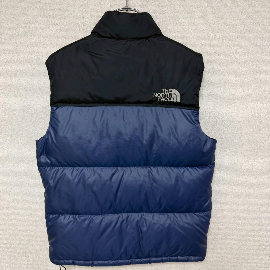 ノースフェイス ヌプシ ダウンベスト 700FP 海外限定 ネイビー S相当