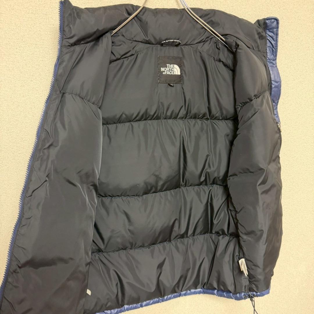 ノースフェイス ヌプシ ダウンベスト 700FP 海外限定 ネイビー S相当