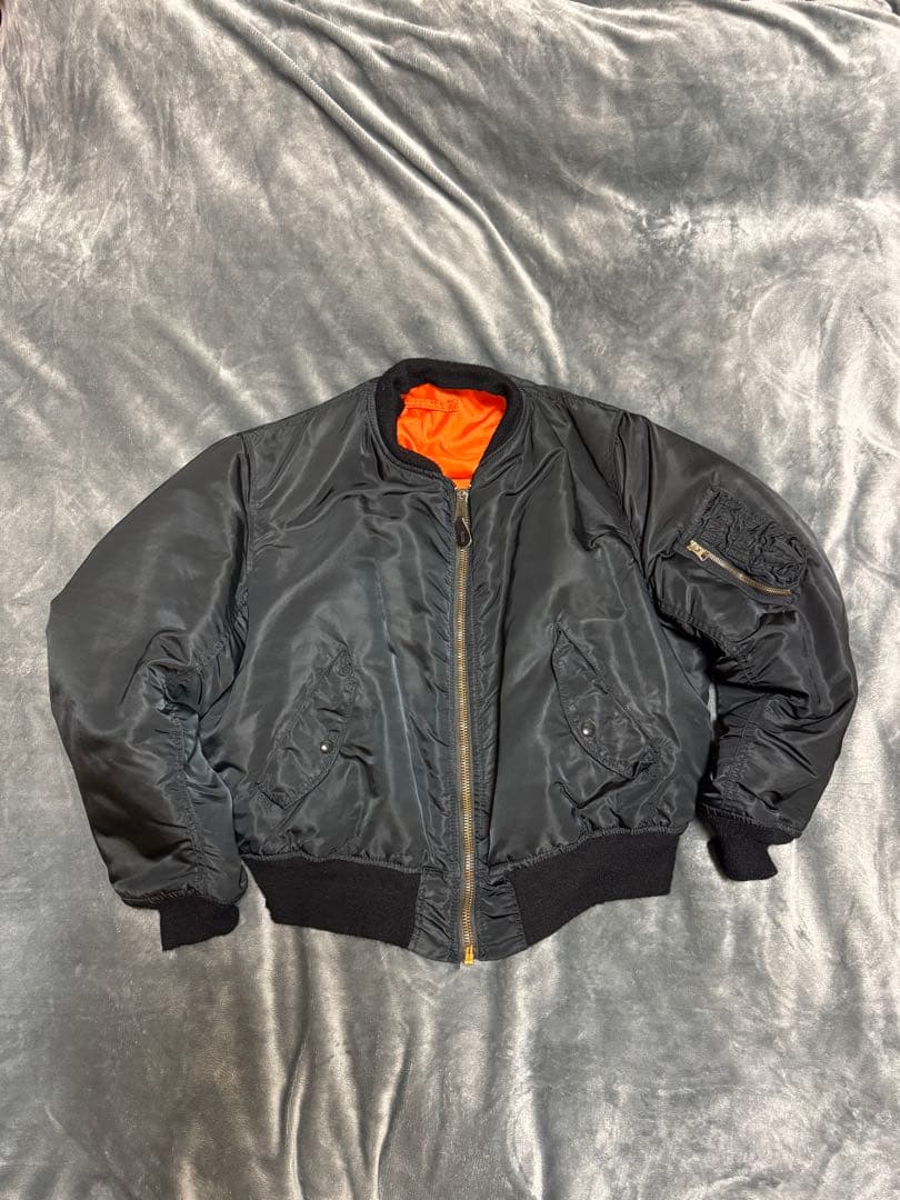 アルファインダストリーズ　USA製　MA-1フライトジャケット XL