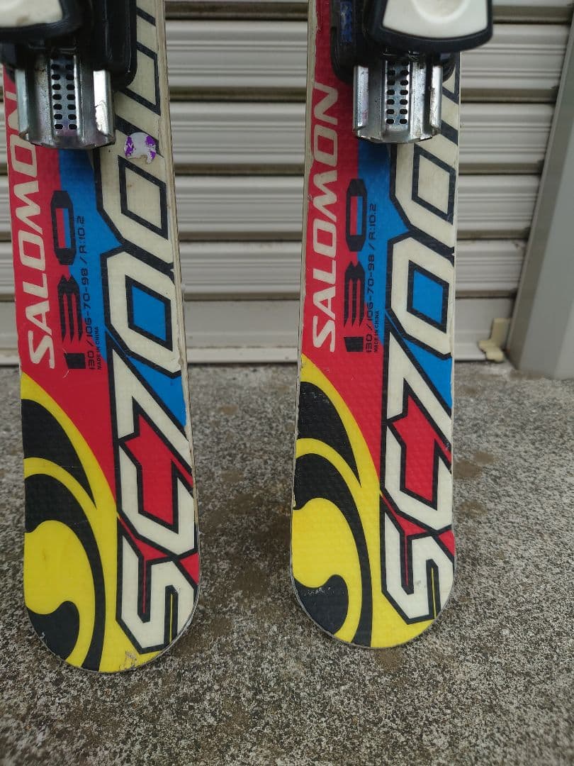 SALOMON SC7000　130 cm スキー板 可動式バインディング付き