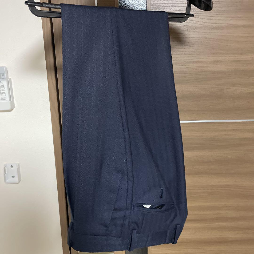 SHIPS パターンオーダースーツ　国産生地　国内工場　ネイビー