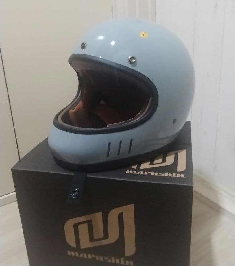 新品Lサイズ マルシン ヘルメット　DRILL クラシックブルー