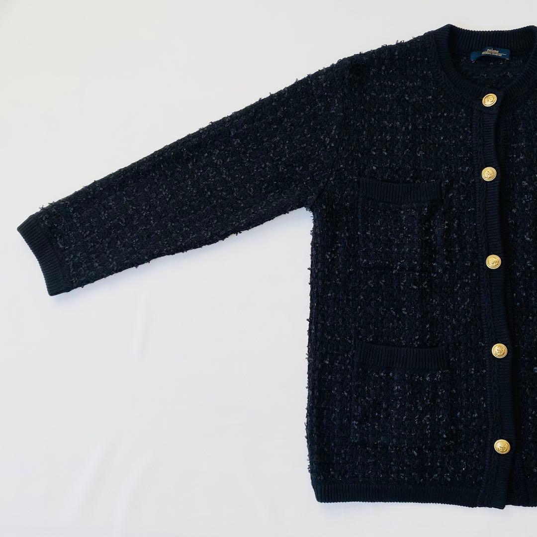 【美品】ジャーナルスタンダード　TWEEDYニットジャケット　ツイード　金ボタン