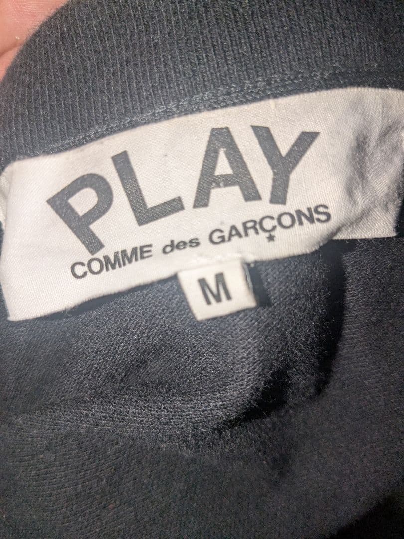 PLAY COMME des GARÇONS ブラックポロシャツ M