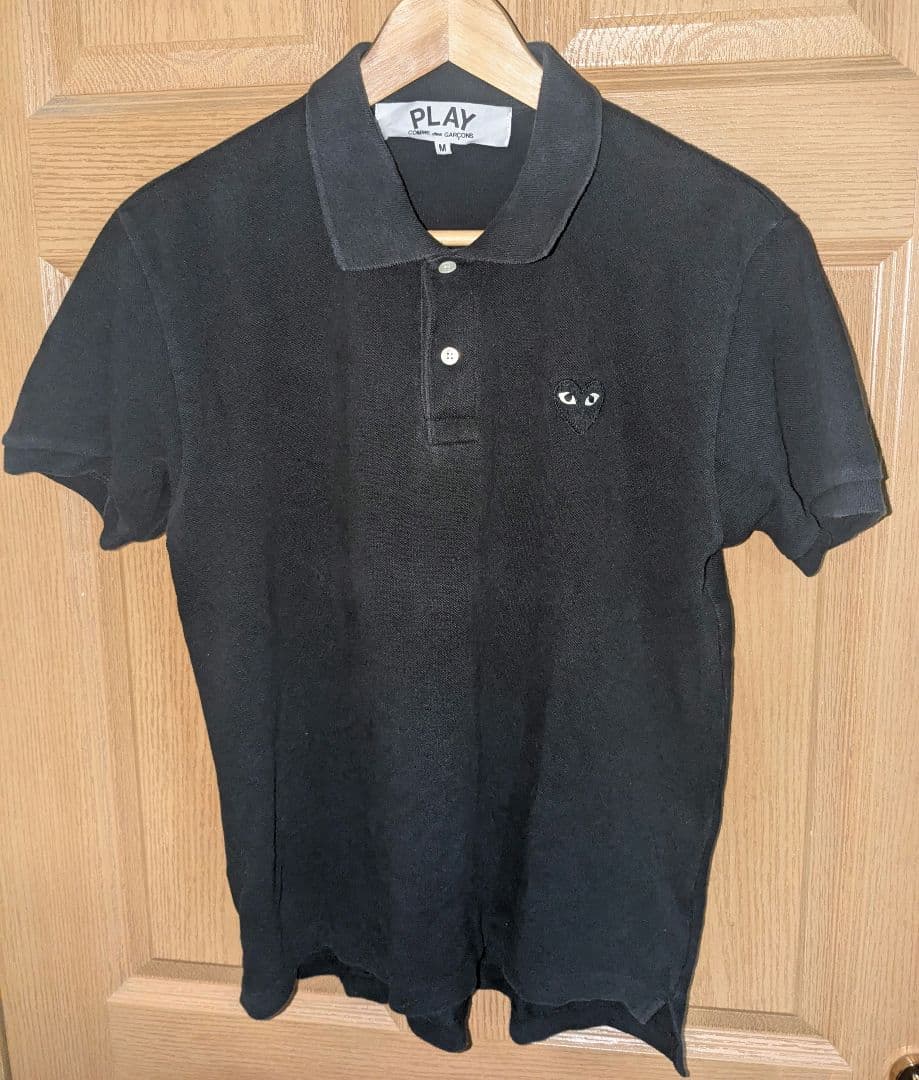 PLAY COMME des GARÇONS ブラックポロシャツ M