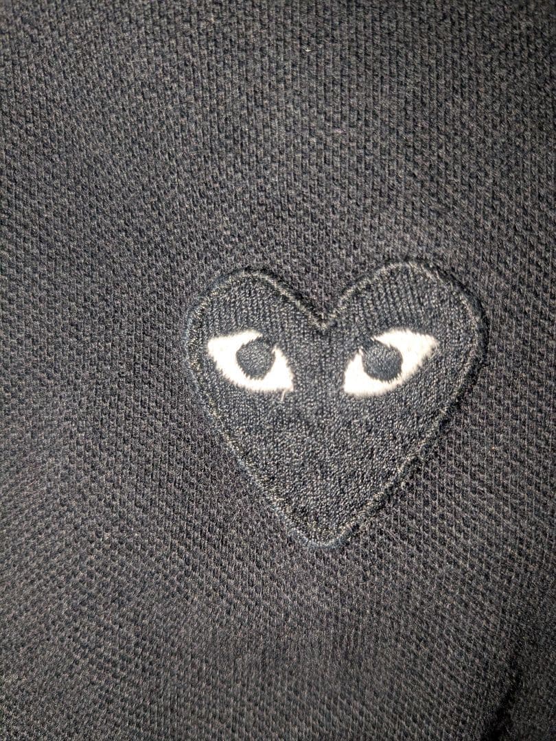 PLAY COMME des GARÇONS ブラックポロシャツ M