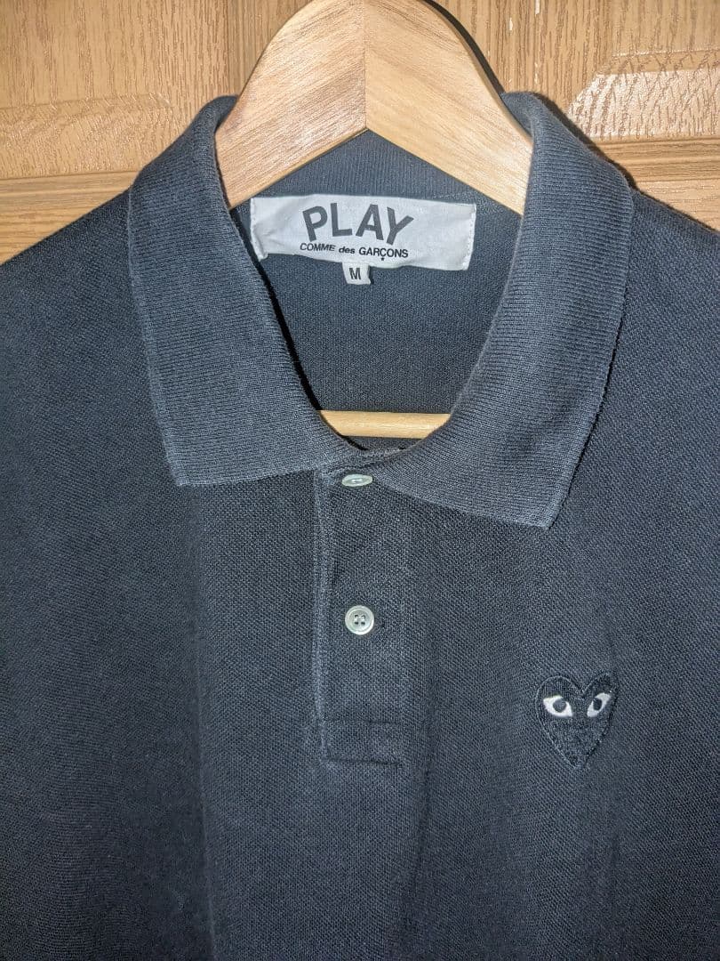 PLAY COMME des GARÇONS ブラックポロシャツ M