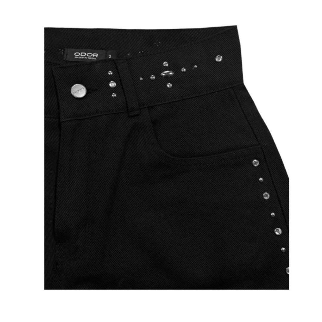 ODOR Cris studded pants デニム