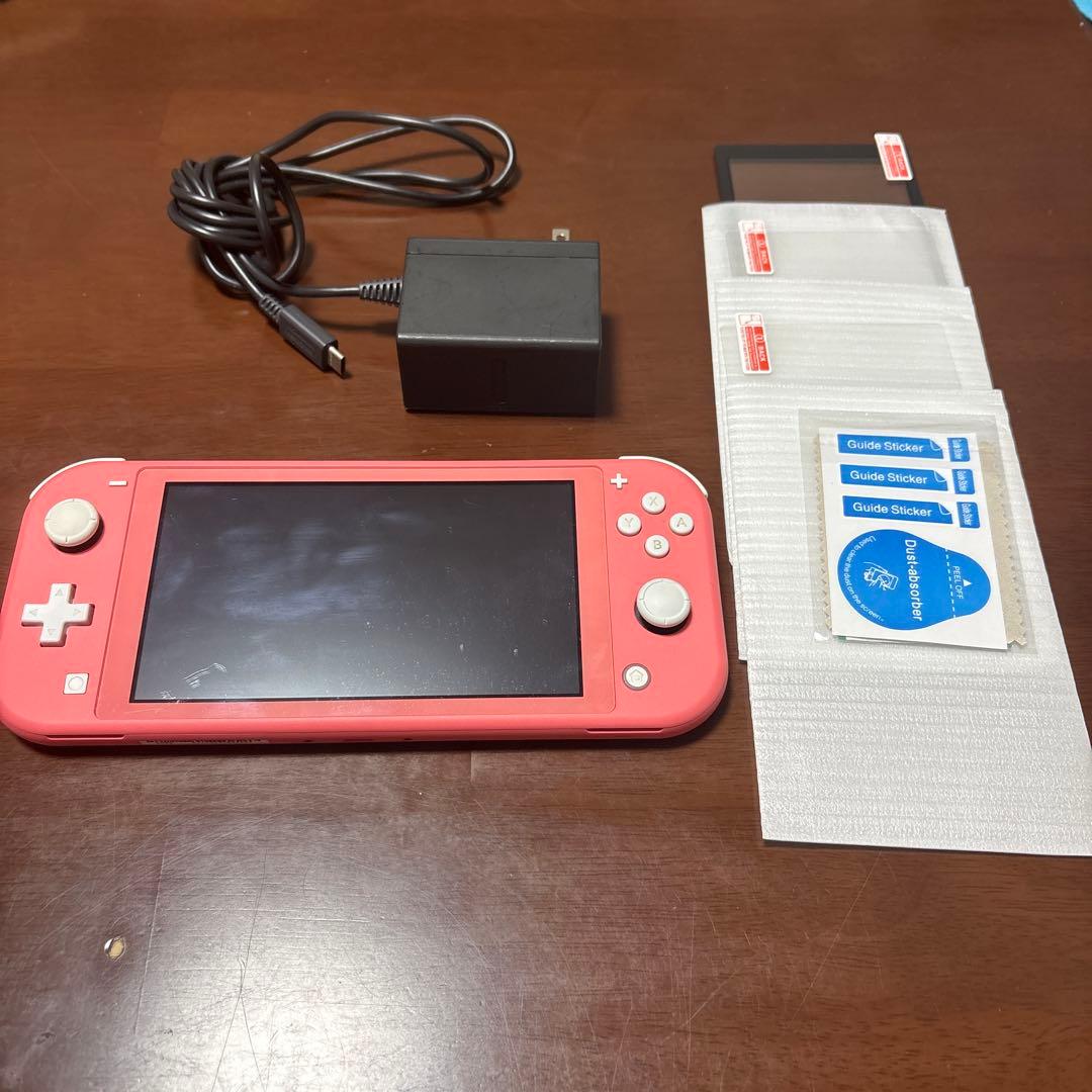 Nintendo Switch Lite ピンク (箱無し）＋保護フィルム付き