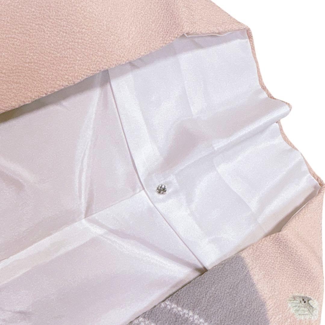 A126愛華 訪問着名門 滝泰 辻が花 絞り 訪問着 紋なし洗柿色フォーマル