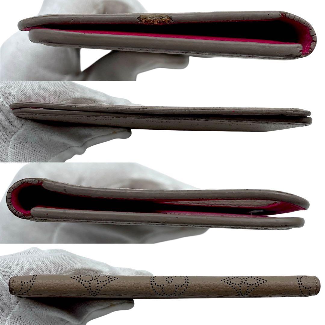 【極美品】ルイヴィトン iPhone 7Plus マヒナ スマホケース　ベージュ