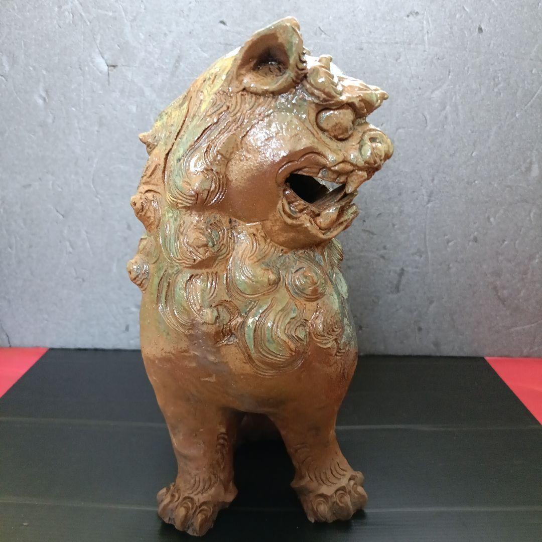 マスカット　シーサー　壺屋焼