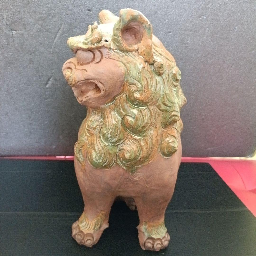 マスカット　シーサー　壺屋焼