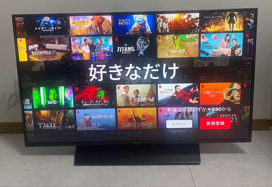 送料込　パナソニック ビエラ　43V型 4K 液晶テレビ TH-43HX850