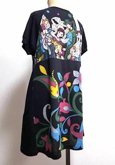 トクコプルミエヴォル☆試着のみ！女の子とお花 コットンニットチュニック☆