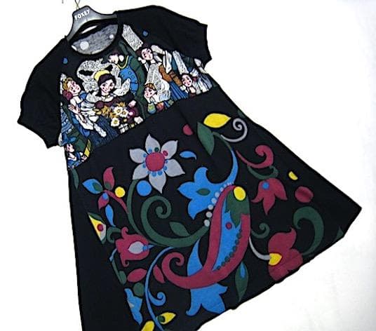 トクコプルミエヴォル☆試着のみ！女の子とお花 コットンニットチュニック☆