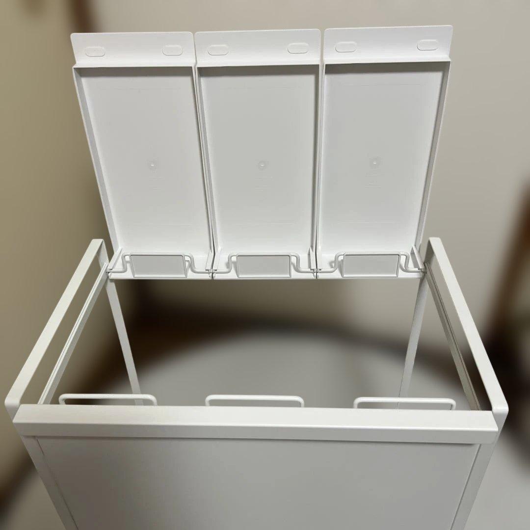 tower 山崎実業 蓋付き目隠し分別ダストワゴンタワー3分別 ゴミ箱