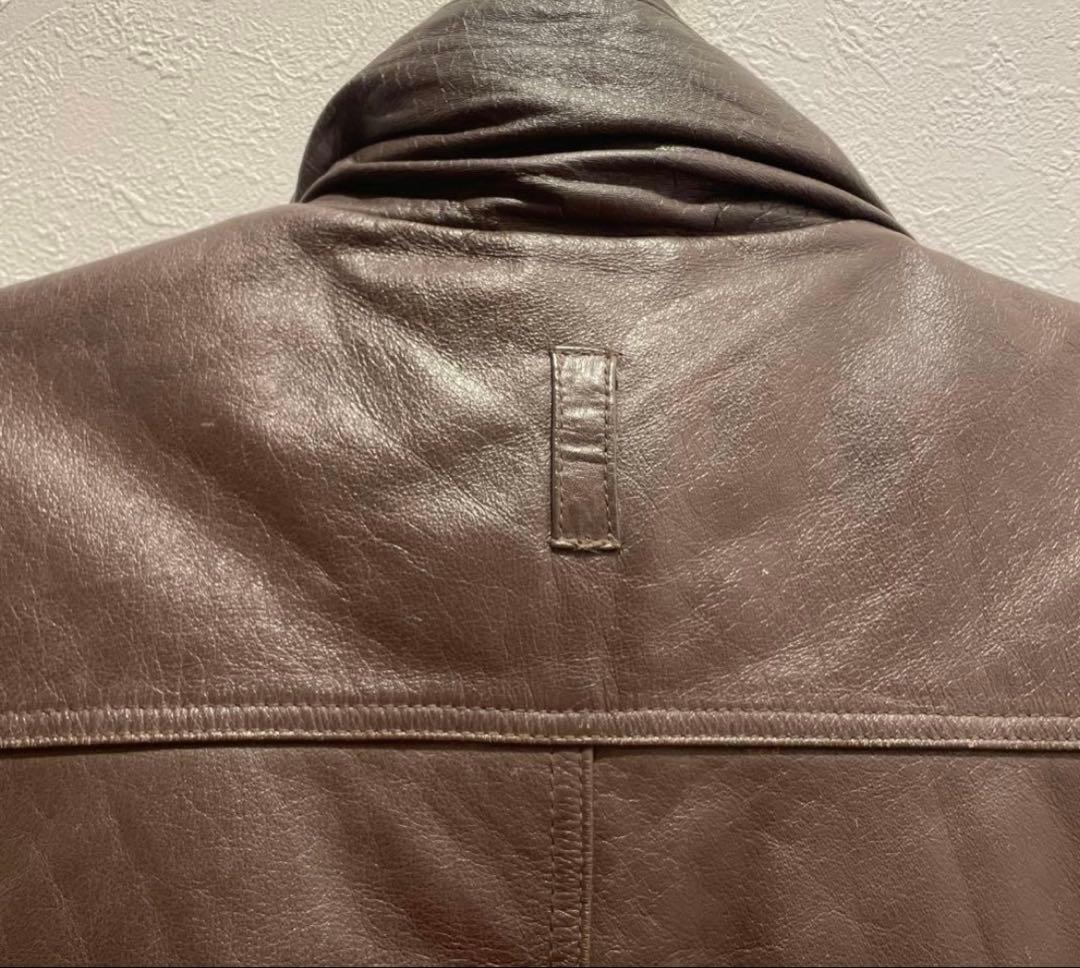 80' Eddie Bauer レザーダウンベスト黒タグ