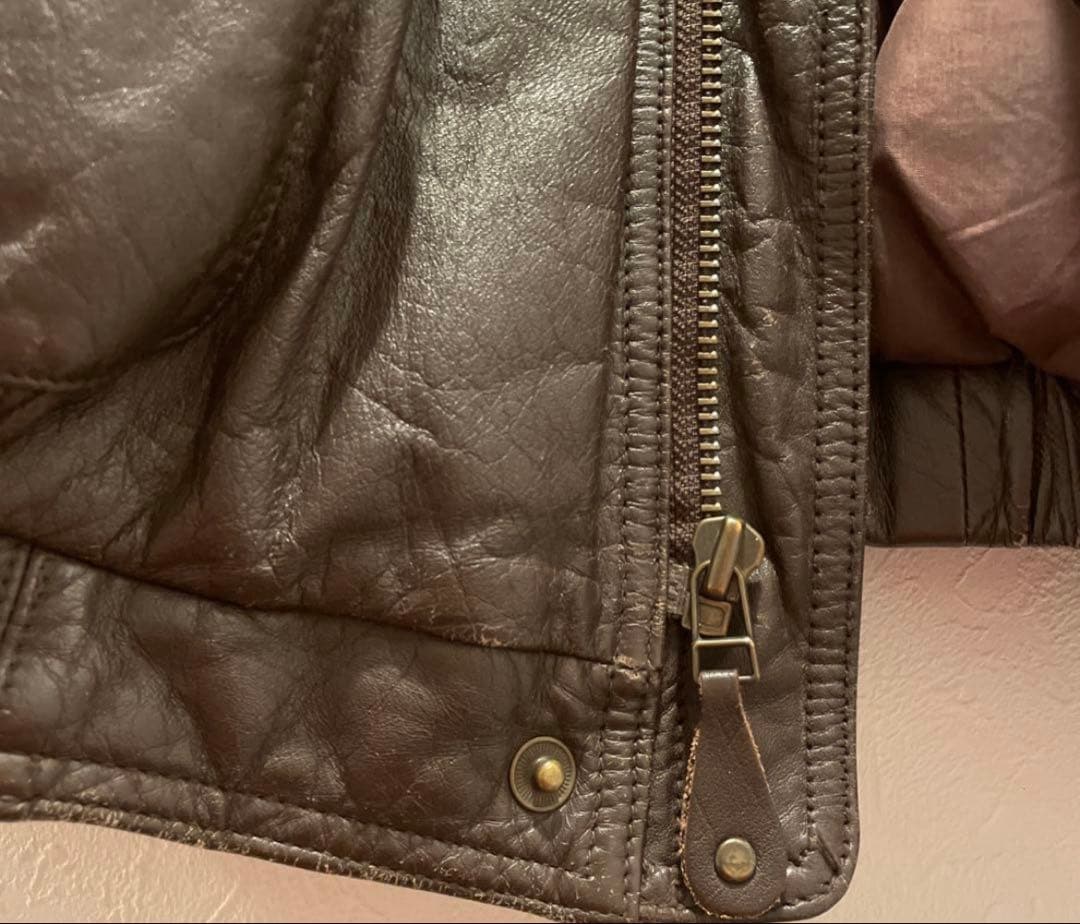 80' Eddie Bauer レザーダウンベスト黒タグ