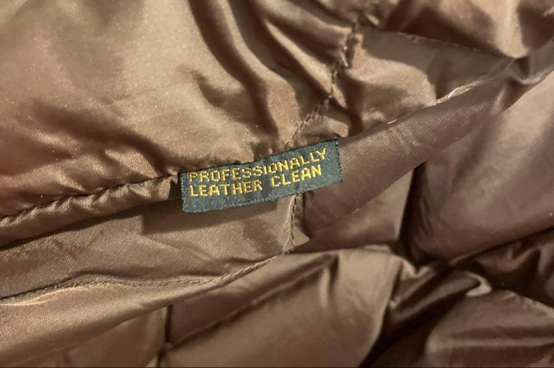 80' Eddie Bauer レザーダウンベスト黒タグ