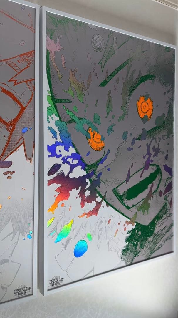 新品 ヒロアカ 原画展 A2アートポスター2枚セット 大阪