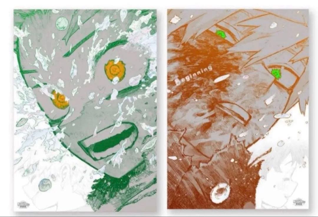 新品 ヒロアカ 原画展 A2アートポスター2枚セット 大阪