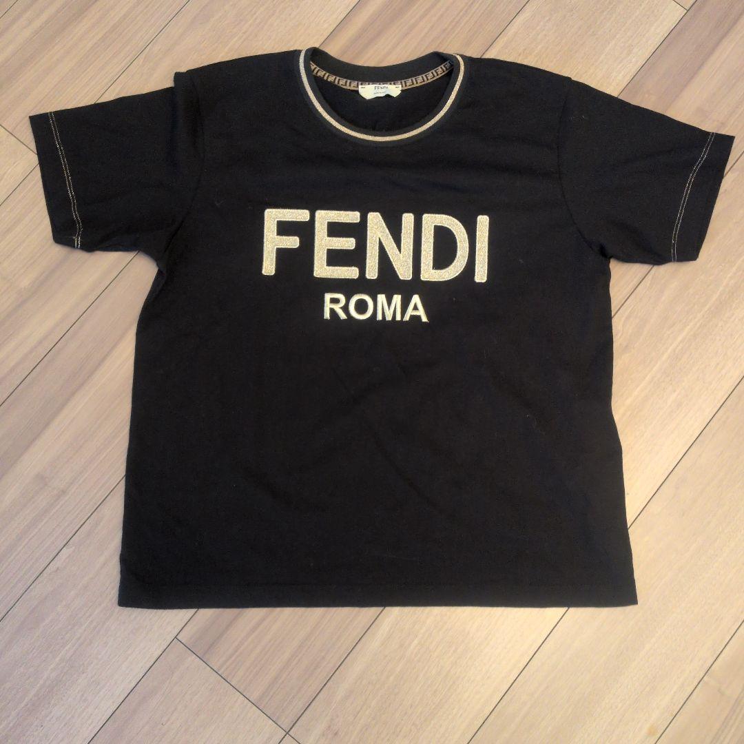 FENDI ブラック Tシャツ XL