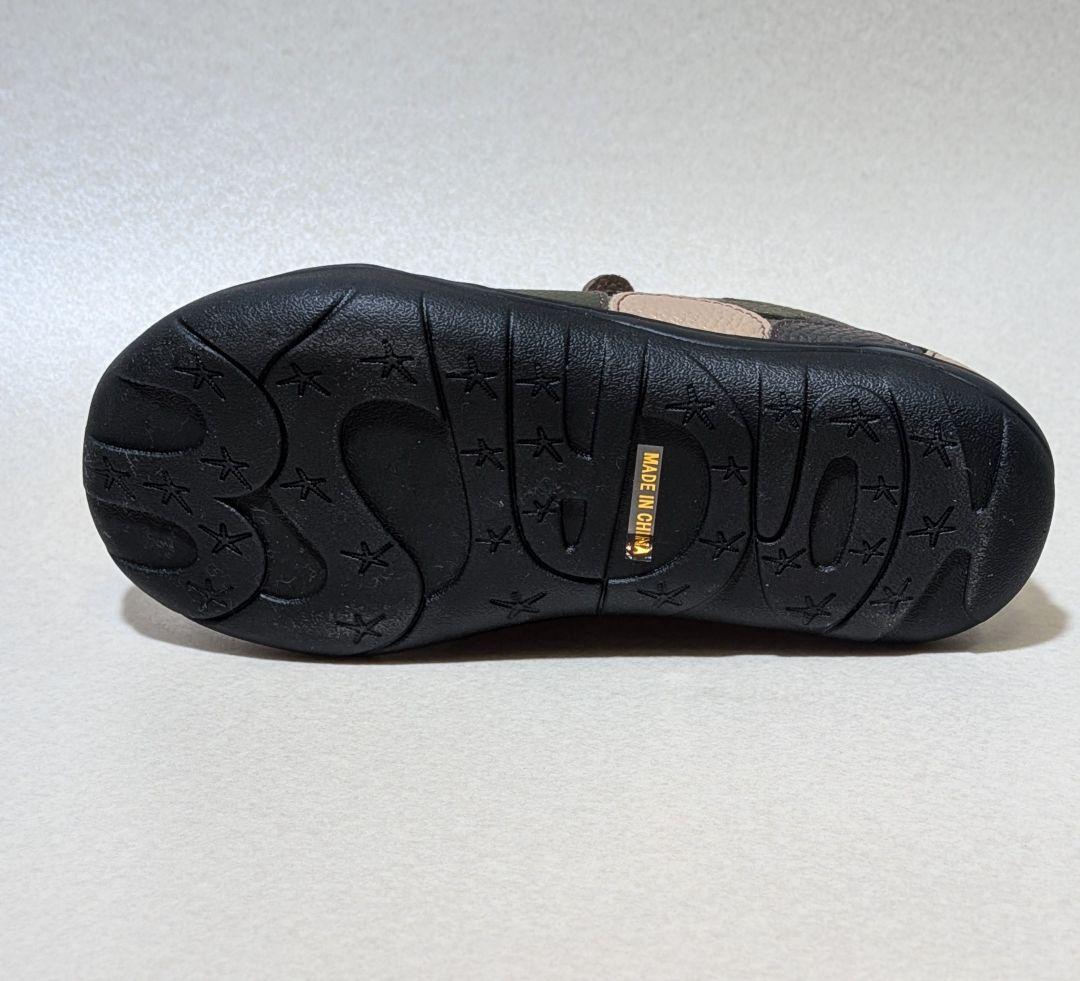 『新品・未使用』エスタシオン本革ドット柄スリッポンスニーカーSSサイズ