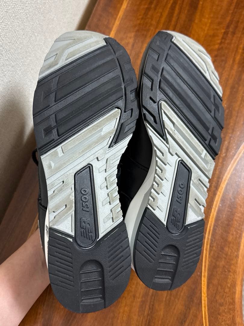 ニューバランス Made in UK 1500 24㎝　ブラックレザー