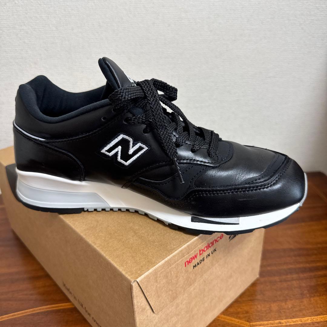 ニューバランス Made in UK 1500 24㎝　ブラックレザー