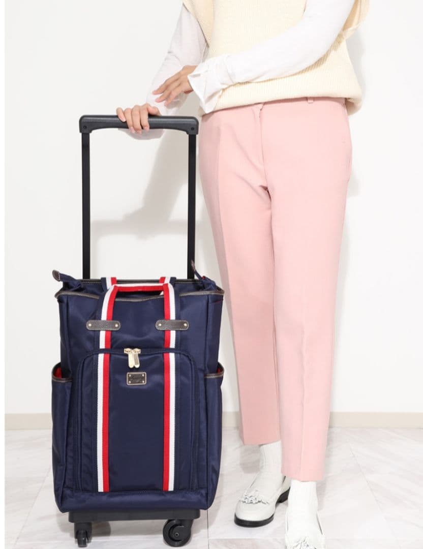 新品 SWANY スワニー トートキャリーバッグ トリコロール 4輪ストッパー