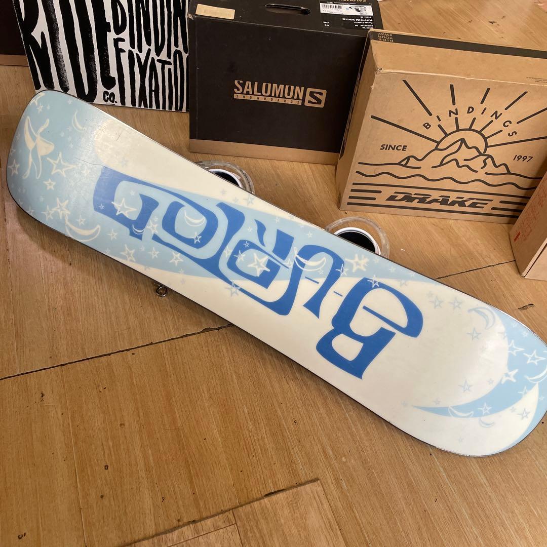 BURTON　キッズスノーボードセット　108cm　バートン　バイン付4点セット