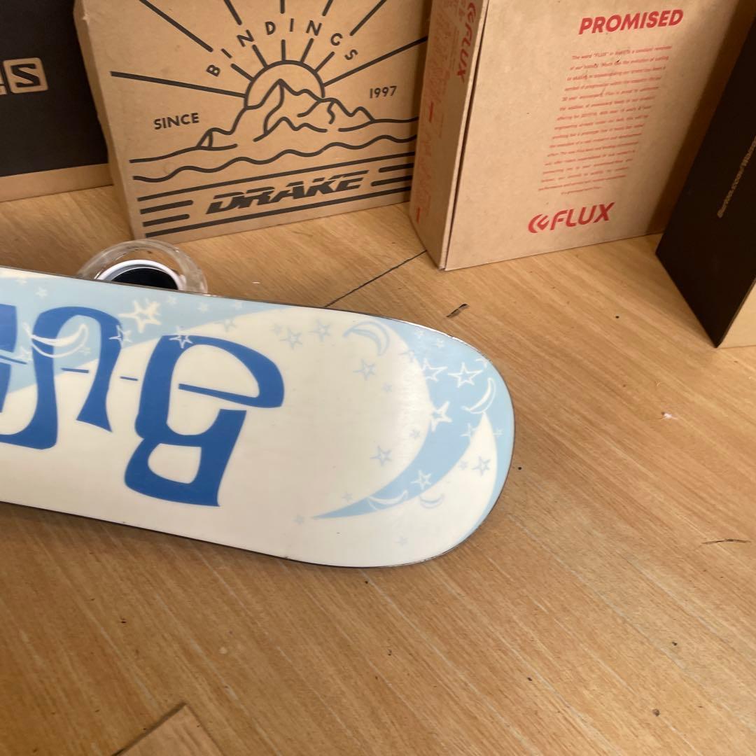 BURTON　キッズスノーボードセット　108cm　バートン　バイン付4点セット