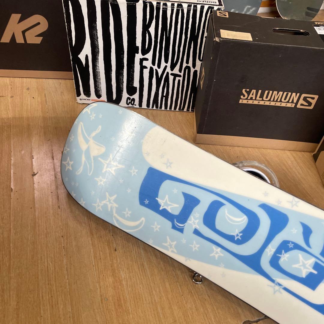 BURTON　キッズスノーボードセット　108cm　バートン　バイン付4点セット