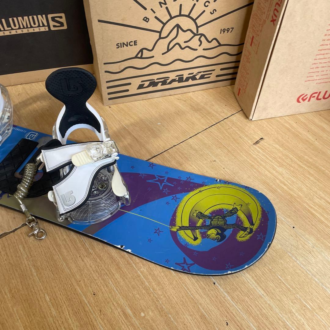 BURTON　キッズスノーボードセット　108cm　バートン　バイン付4点セット