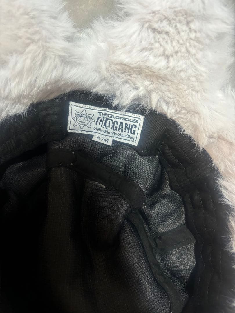 GLO GANG帽子ホワイト S-M