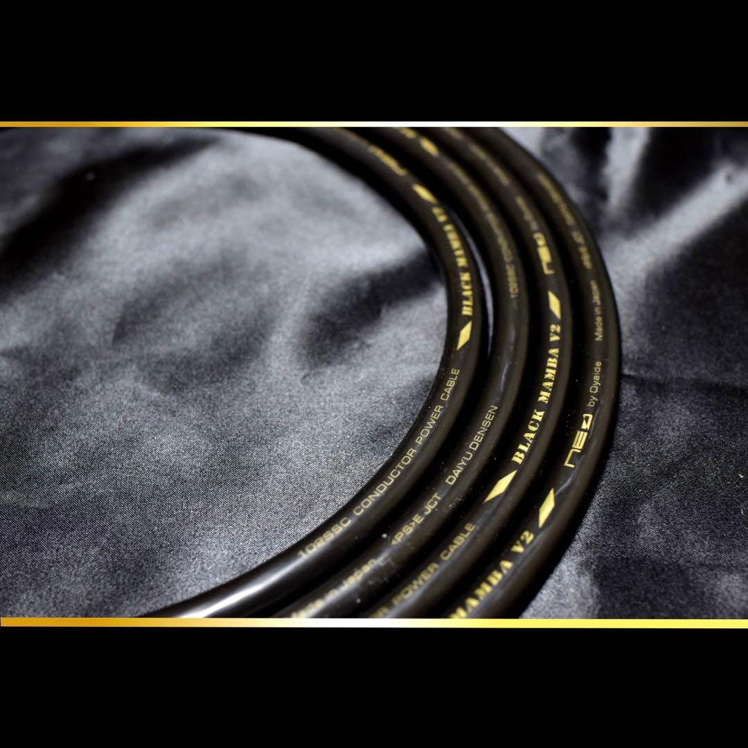 【正規品】OYAIDE BLACK MAMBA V2 電源ケーブル 1.5m新品
