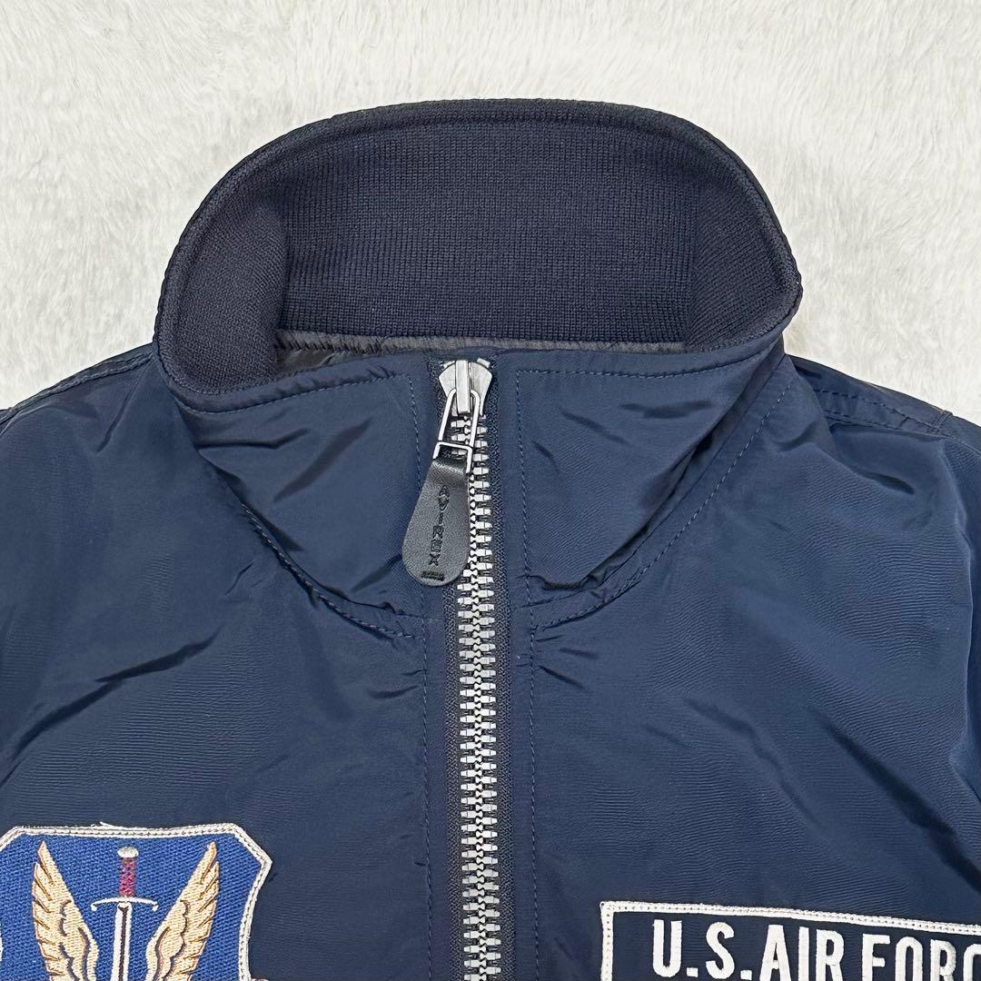 美品✨アヴィレックス USAF 70周年記念 MA-1 ネイビー ジャケット M