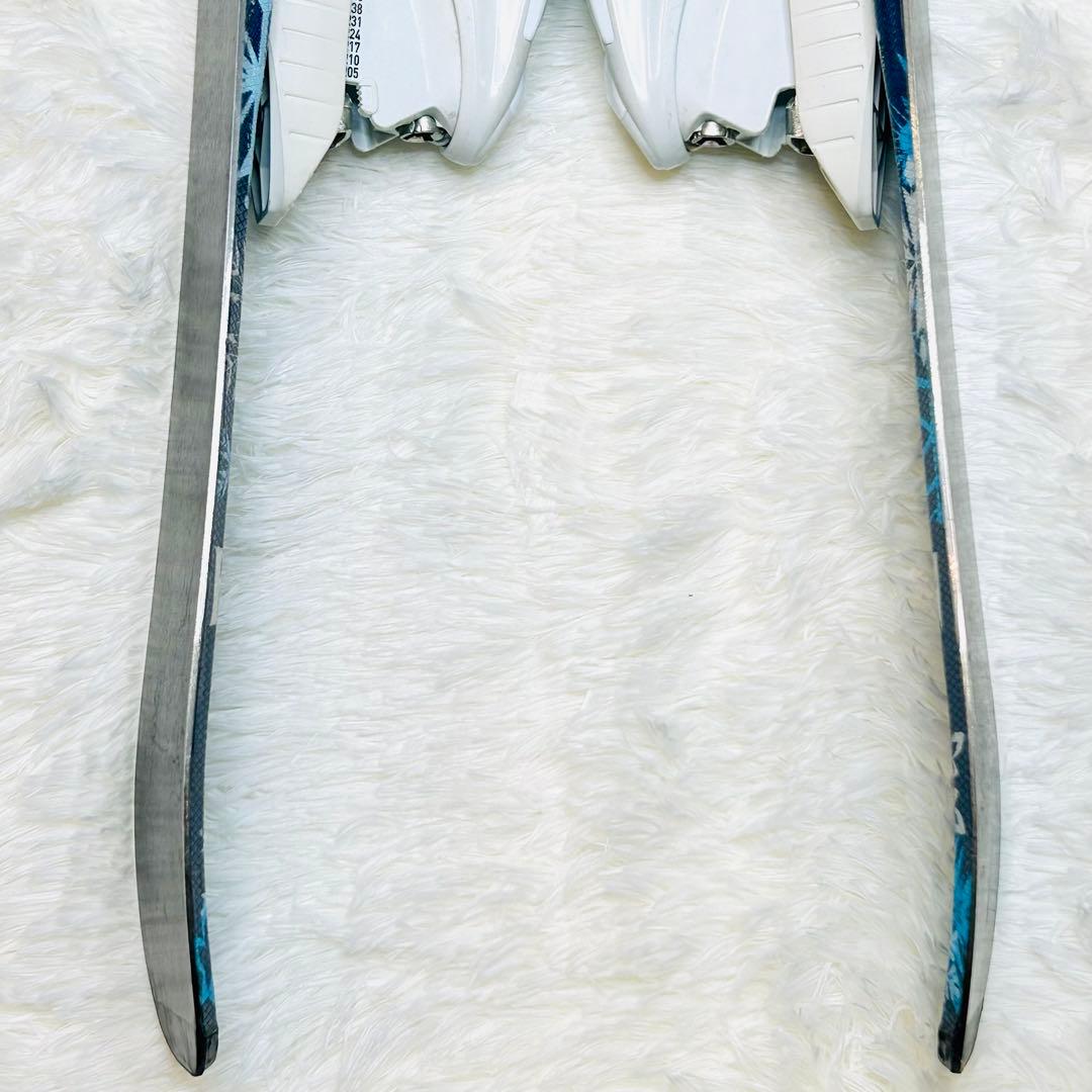 【美品】ロシニョール アナ雪 エルサ 子供用スキー板 110cm ビンディング付