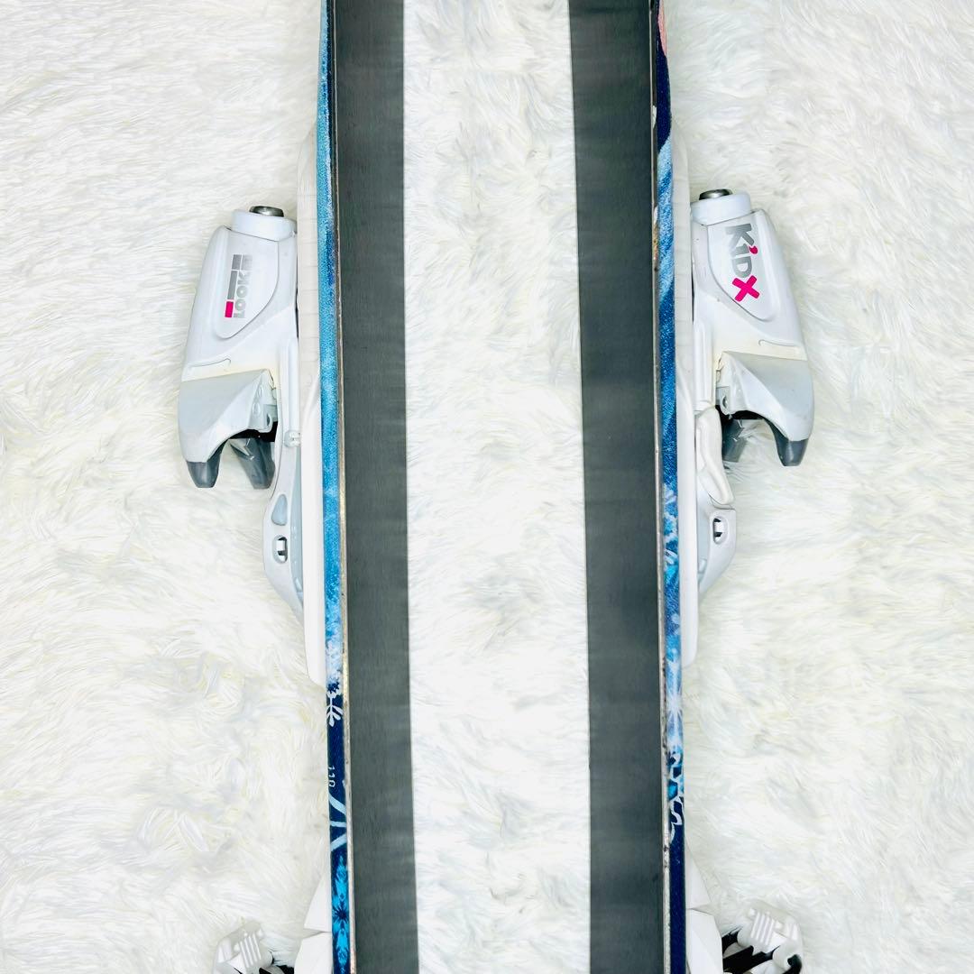 【美品】ロシニョール アナ雪 エルサ 子供用スキー板 110cm ビンディング付