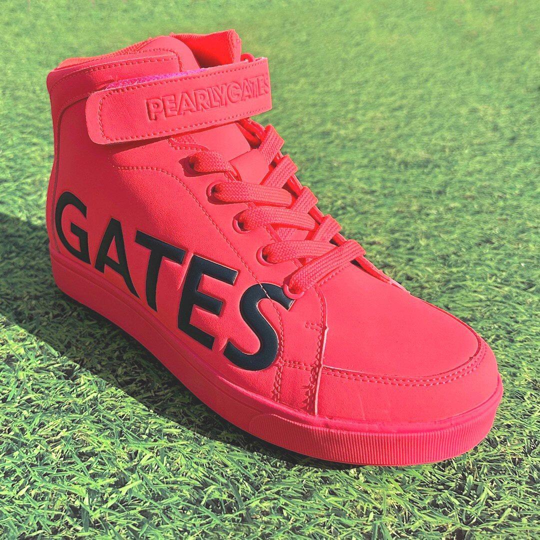 新品正規品 パーリーゲイツ 定価37400円 ゴルフシューズ ピンク 24.5