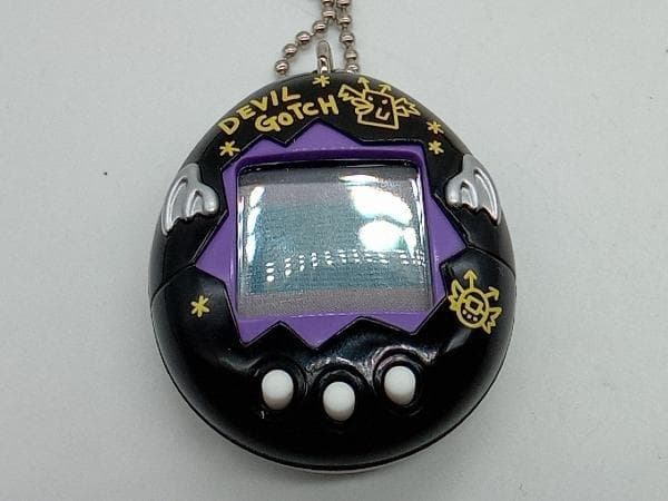 【動作確認済】デビルっちのたまごっち　ブラック　裏蓋ネジ破損あり　SHB74