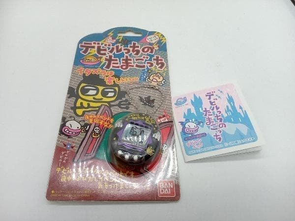 【動作確認済】デビルっちのたまごっち　ブラック　裏蓋ネジ破損あり　SHB74