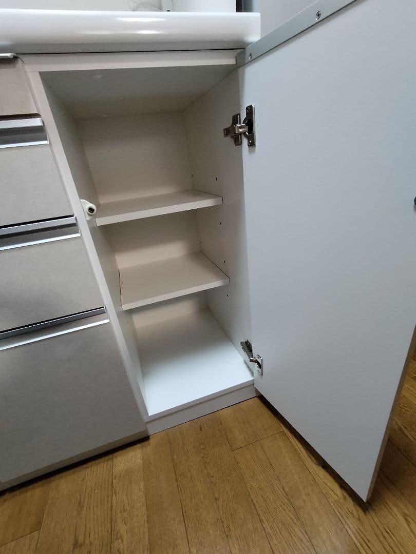 松田家具　キッチンボード　スモーク　　1400サイズ　食器棚　日本製　美品