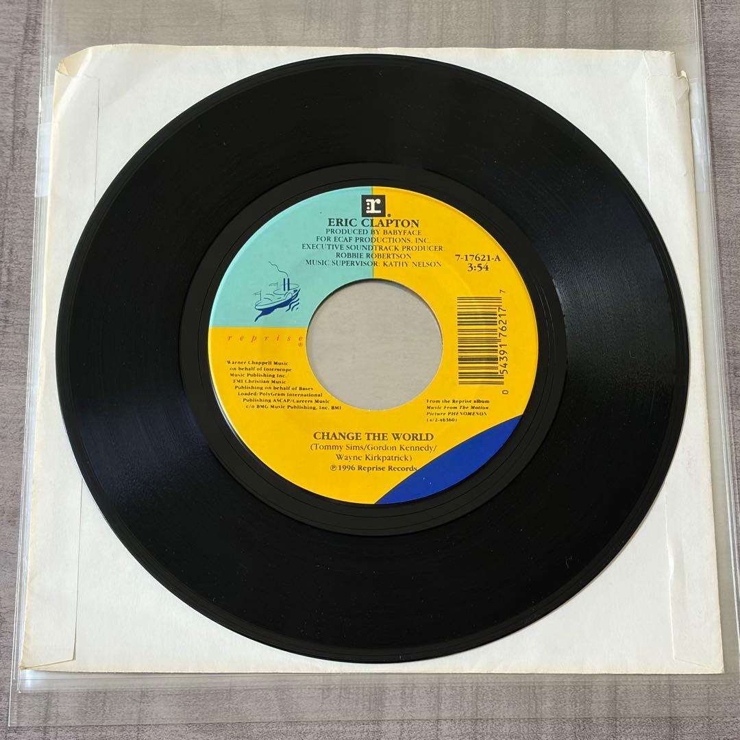 7インチ 7EP Eric Clapton Change The World